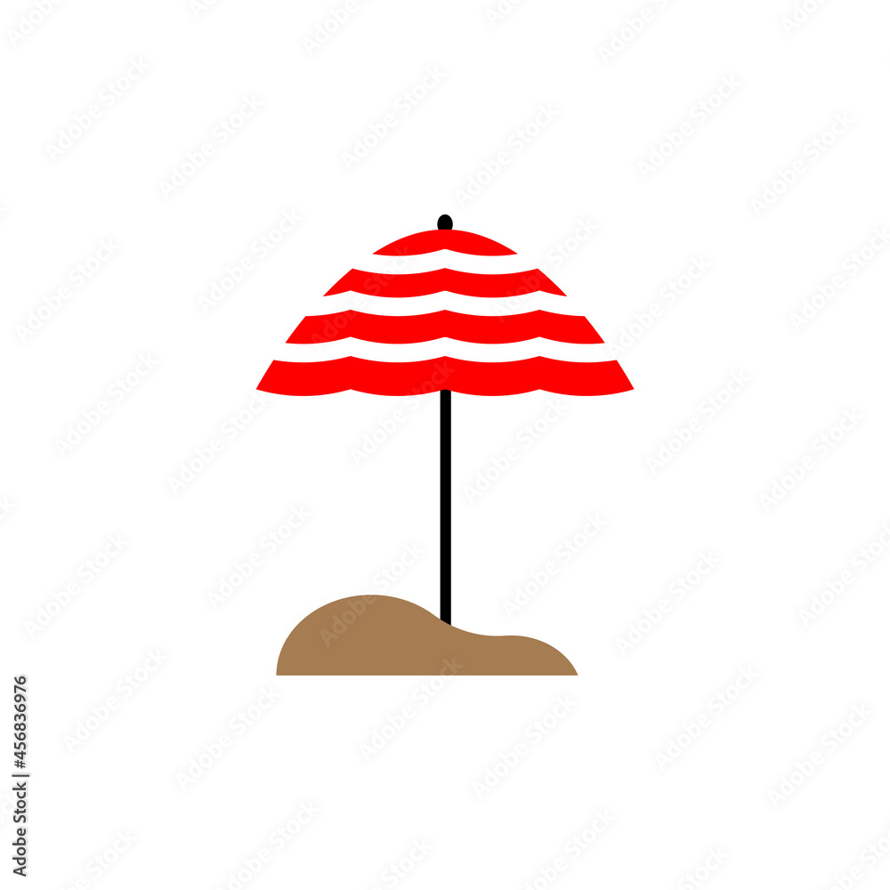 Umbrella beach icon design template illustration isolated Umbrella beach icon design template illustration isolated
