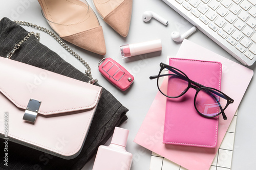 Different female accessorie...