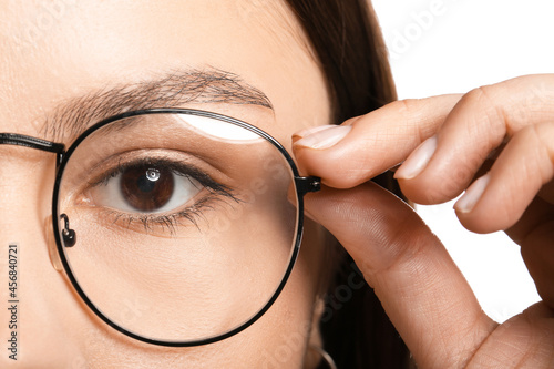 Young woman wearing eyeglas...