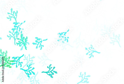 Light Green vector natural pattern with branches. © smaria2015