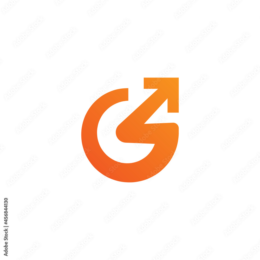 Growth Arrow G Letter Vector Abstract Illustration Logo Icon Design Template Element Growth Arrow G Letter Vector Abstract Illustration Logo Icon Design Template Element