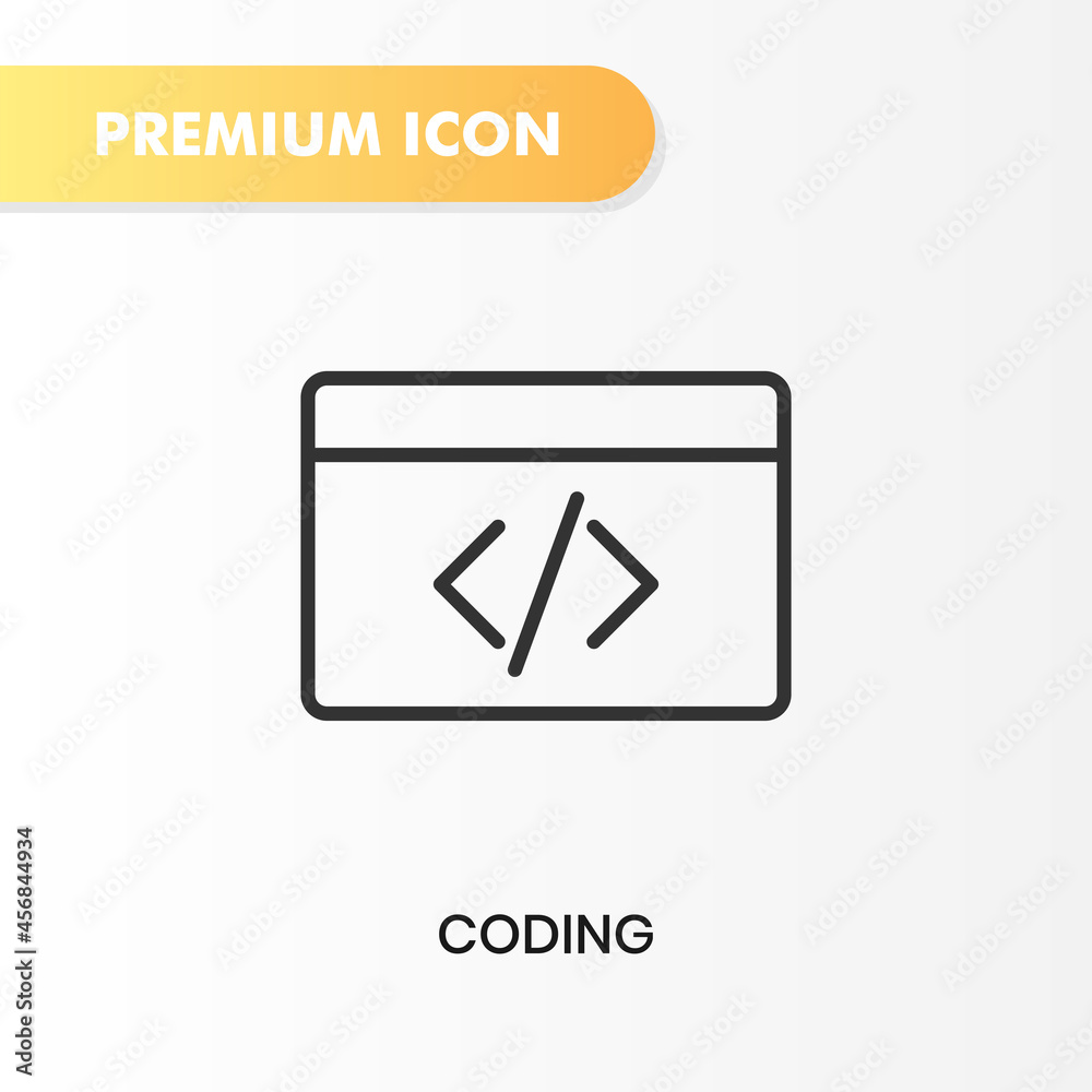 coding icon for your website design, logo, app, UI. Vector graphics illustration and editable stroke. coding icon outline design. coding icon for your website design, logo, app, UI. Vector graphics illustration and editable stroke. coding icon outline design.