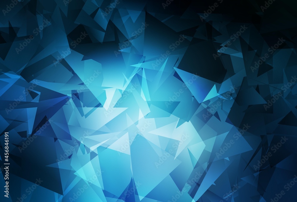 Obraz premium Dark BLUE vector shining triangular layout.