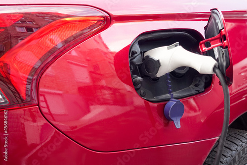 Charging plug-in hybrid car