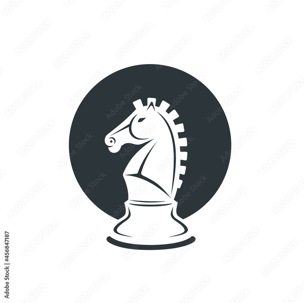 Obraz premium chess horse icon