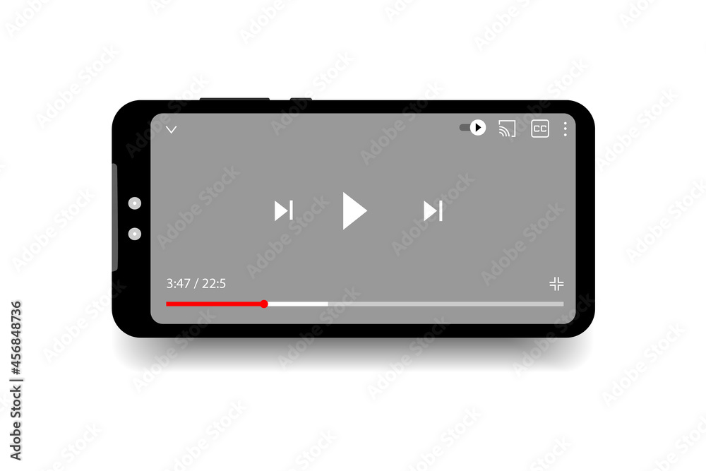 phone playing on white background phone playing on white background