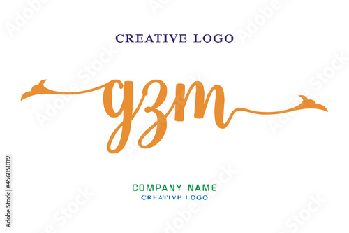 GZM lettering logo is simple, easy to understand and authoritative photo