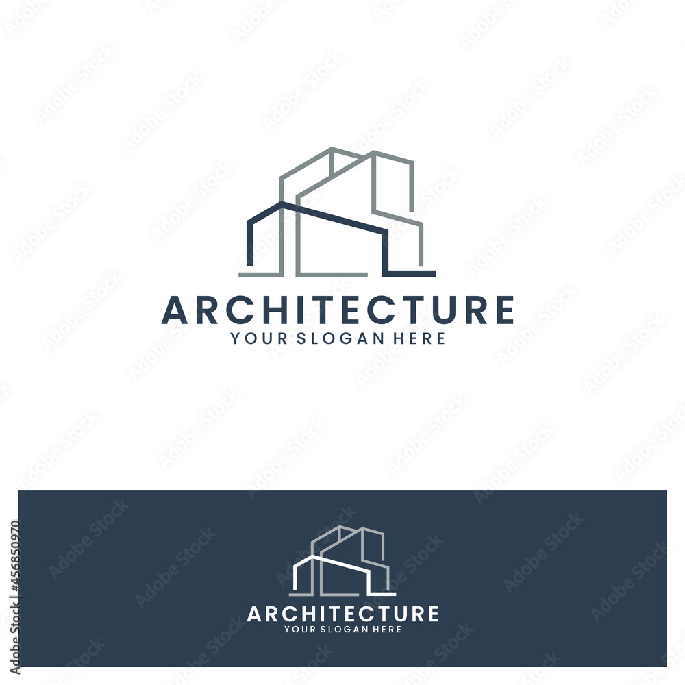 architecture , line art , logo template