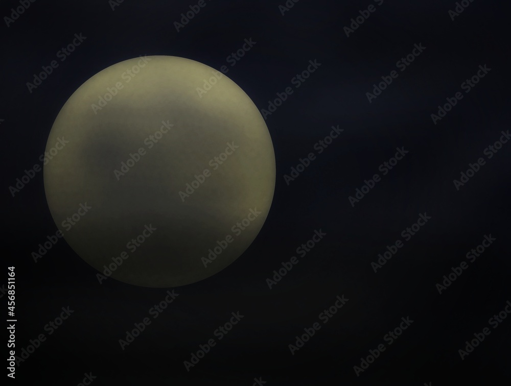 Obraz premium black background moon illustration