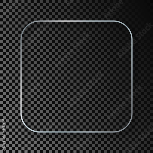 Wallpaper Mural Silver glowing rounded square frame with shadow Torontodigital.ca