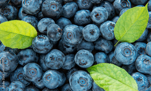 Blueberries as natural food background