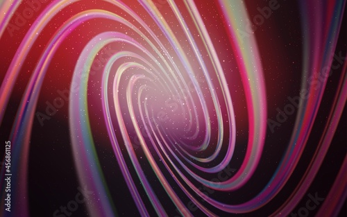 Dark Purple, Pink vector layout with cosmic stars.