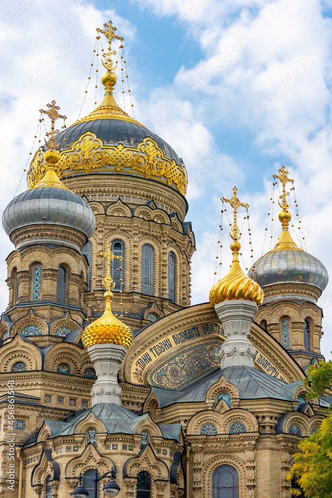 Uspenskaya church on Vasilievsky island, Saint Petersburg, Russia