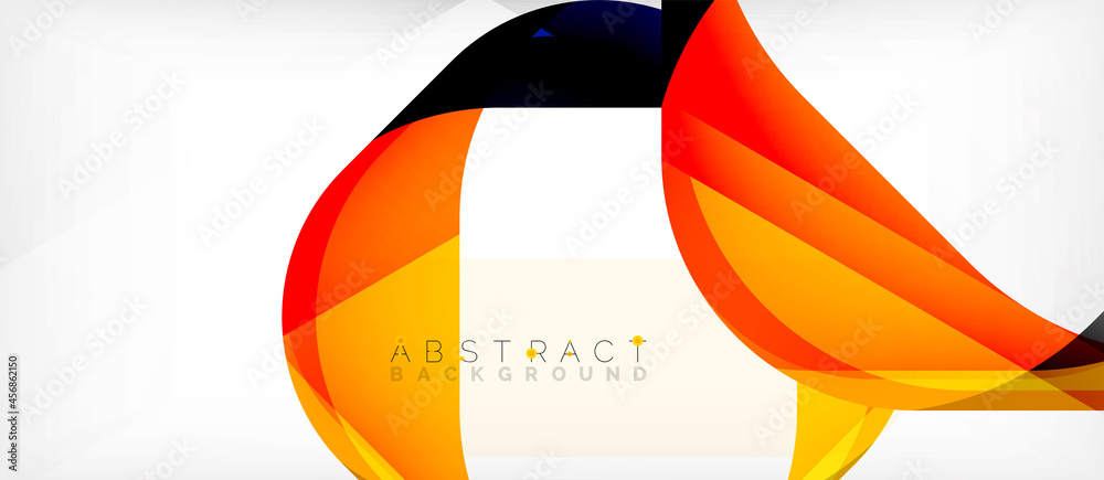 Abstract square shape with overlapping waves, minimal geometric background. Vector Illustration For Wallpaper, Banner, Background, Landing Page Abstract square shape with overlapping waves, minimal geometric background. Vector Illustration For Wallpaper, Banner, Background, Landing Page