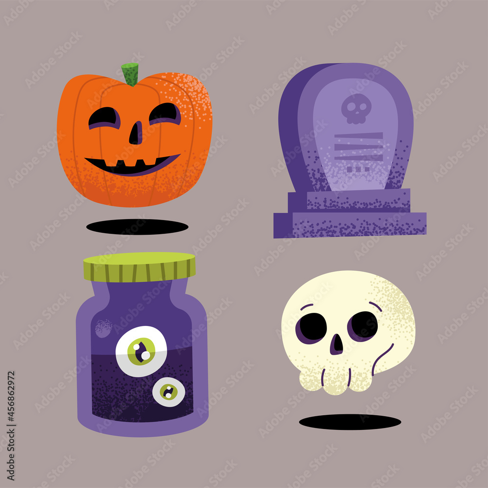 four halloween celebration icons four halloween celebration icons