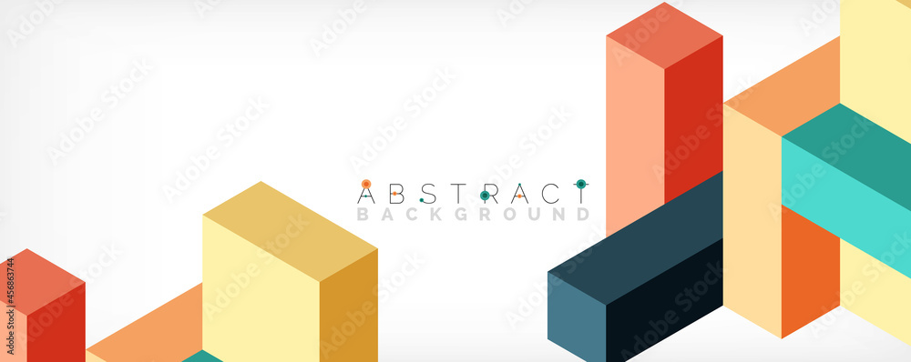 Abstract background. 3d cubes, cubic elements and blocks. Techno or business concept for wallpaper, banner, background, landing page Abstract background. 3d cubes, cubic elements and blocks. Techno or business concept for wallpaper, banner, background, landing page