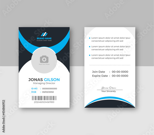 Creative id card template