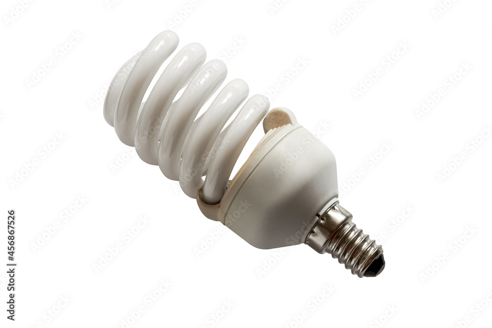 Energy saving bulb, isolated on white background Energy saving bulb, isolated on white background
