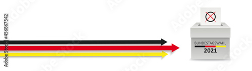 3 Pfeile Marker Bundestagswahl 2021