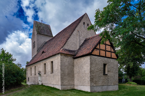 Denkmalgeschützte Dorfkirche Blankensee, Ansicht von Osten