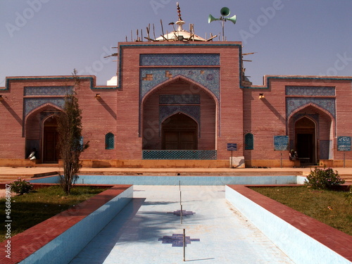 The Shah Jahan Mosque, also known as the Jamia Masjid of Thatta, is a 17th century building that serves as the central mosque for the city of Thatta, in the Pakistani province of Sindh. photo