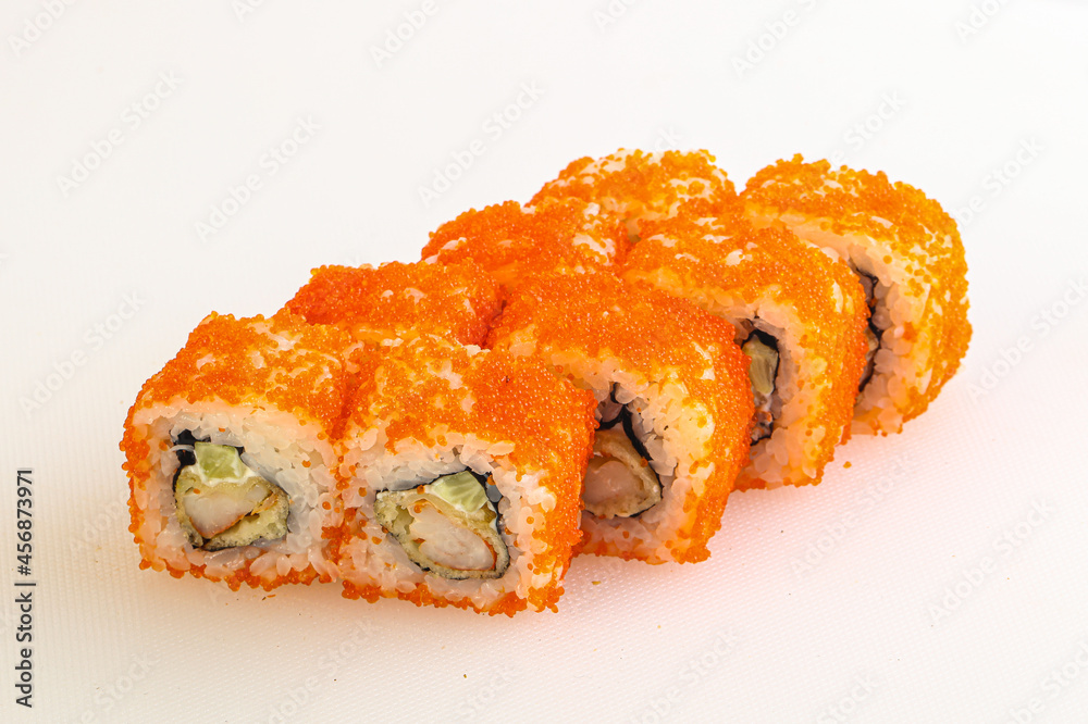 Japanese traditional roll with prawn Japanese traditional roll with prawn