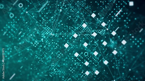 4K Circuit digital and technology background - Loopable