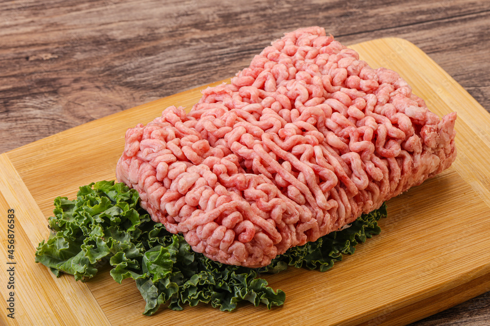 Raw pork minced meat for cooking Raw pork minced meat for cooking