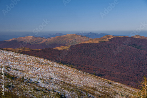 View of hills of Water Dividing ridge © shinedawn