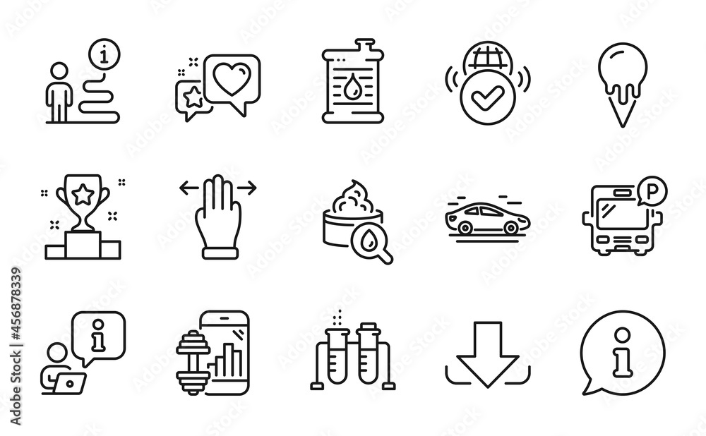 Business icons set. Included icon as Oil barrel, Moisturizing cream, Car signs. Chemistry beaker, Ice cream, Multitasking gesture symbols. Download, Bus parking, Heart. Verified internet. Vector Business icons set. Included icon as Oil barrel, Moisturizing cream, Car signs. Chemistry beaker, Ice cream, Multitasking gesture symbols. Download, Bus parking, Heart. Verified internet. Vector