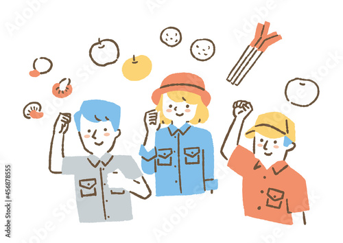 農家で働く人たち_色06