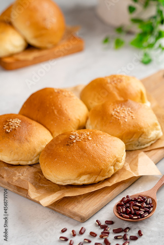 Red Bean Bread or Anpan is a Japanese sweet roll most commonly filled with red bean paste.