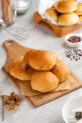 Red Bean Bread or Anpan is a Japanese sweet roll most commonly filled with red bean paste.