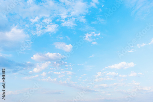 Abstract white clouds on blue summer sky