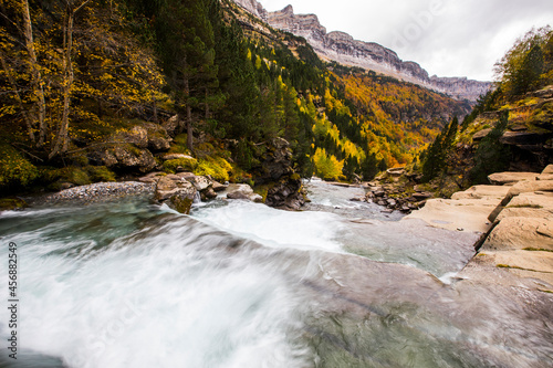 Autumn in Ordesa and Monte Perdido National Park  Spain