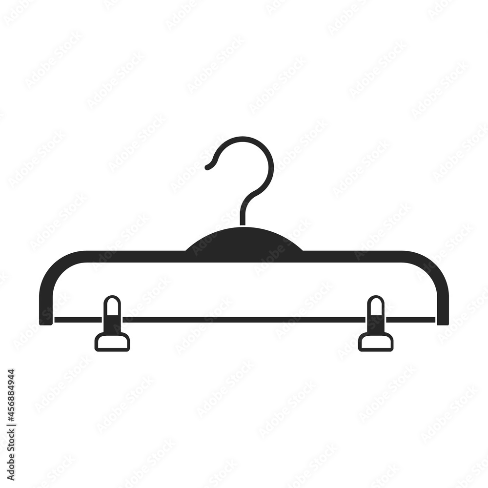 Hanger vector icon.Black vector icon isolated on white background hanger. Hanger vector icon.Black vector icon isolated on white background hanger.