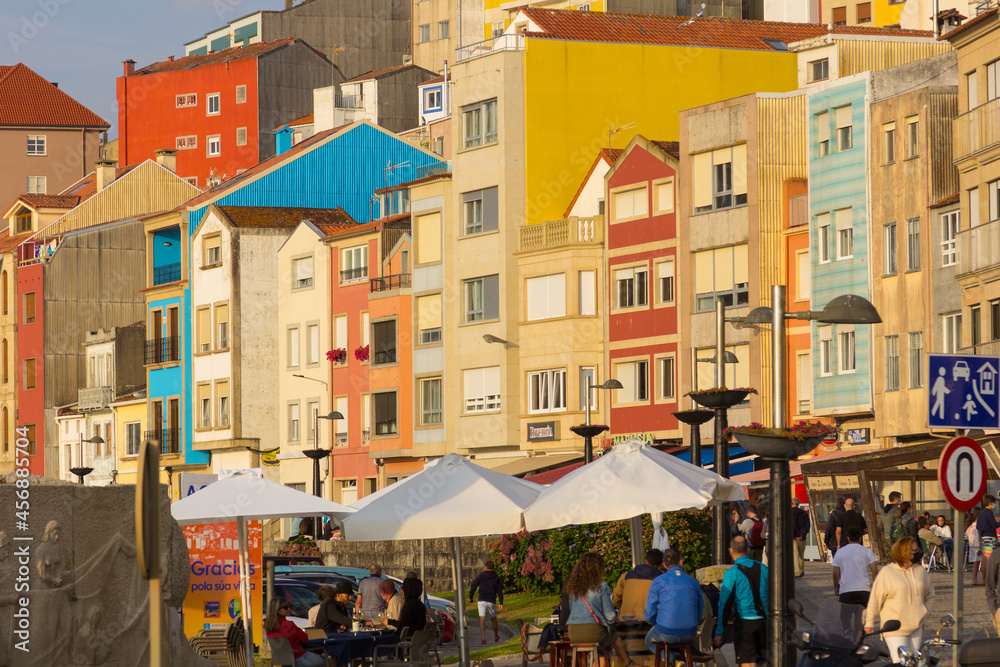 Obraz premium La Guardia, a Galician fishing village