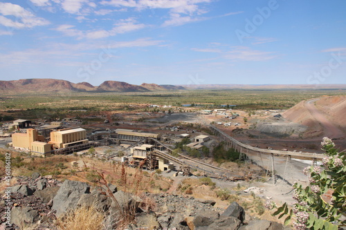 View over the now closed Argyle Diamond mine in the East Kimberley region of Western Australia. photo