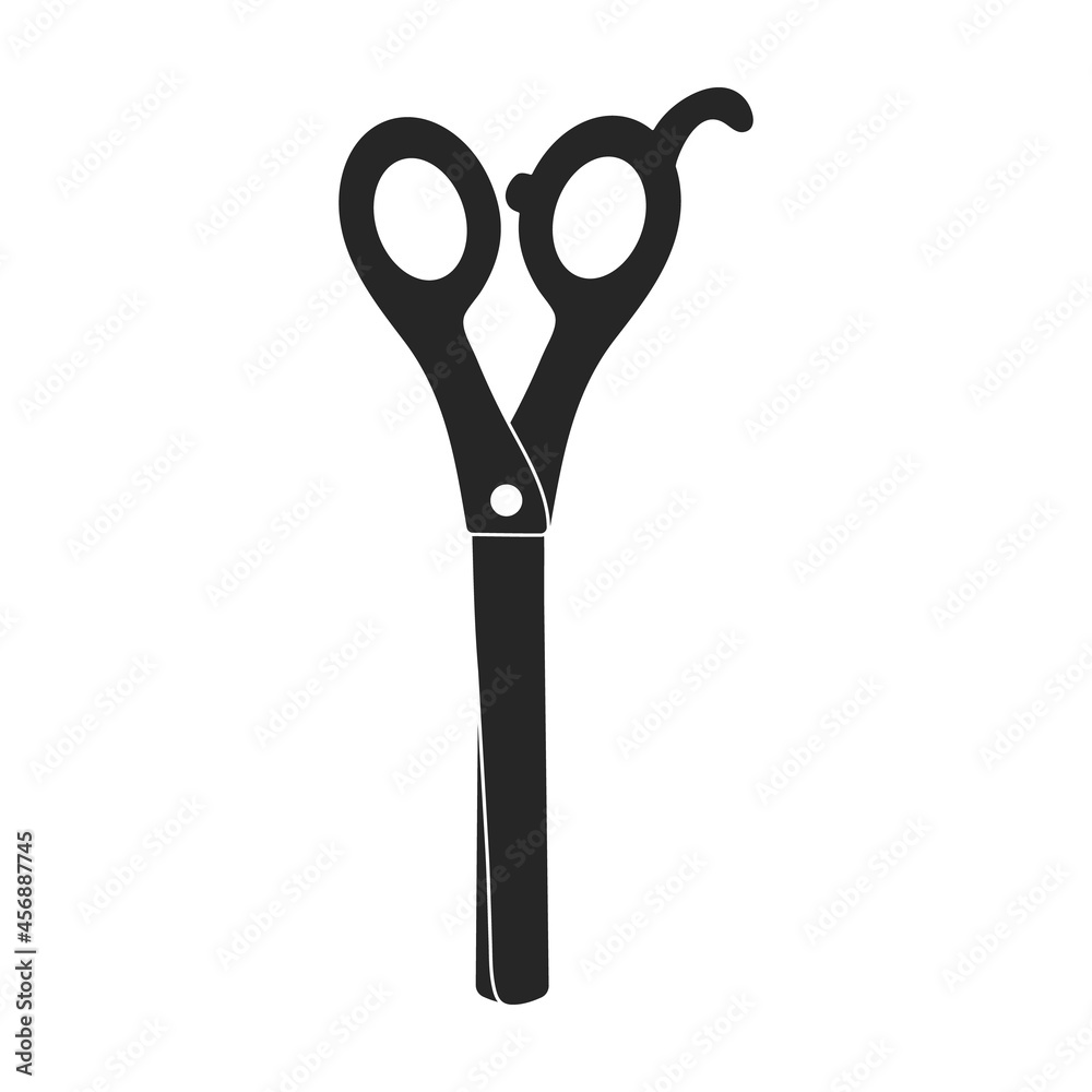 Scissor vector icon.Black vector icon isolated on white background scissor. Scissor vector icon.Black vector icon isolated on white background scissor.