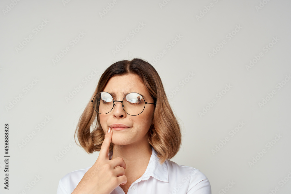 manager with documents in hand light background emotions manager with documents in hand light background emotions