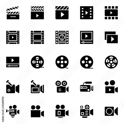 Glyph icons for cinema.