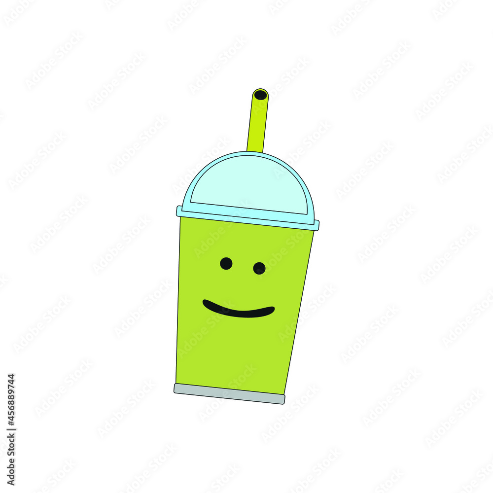 soft drink drawing icon, on white background