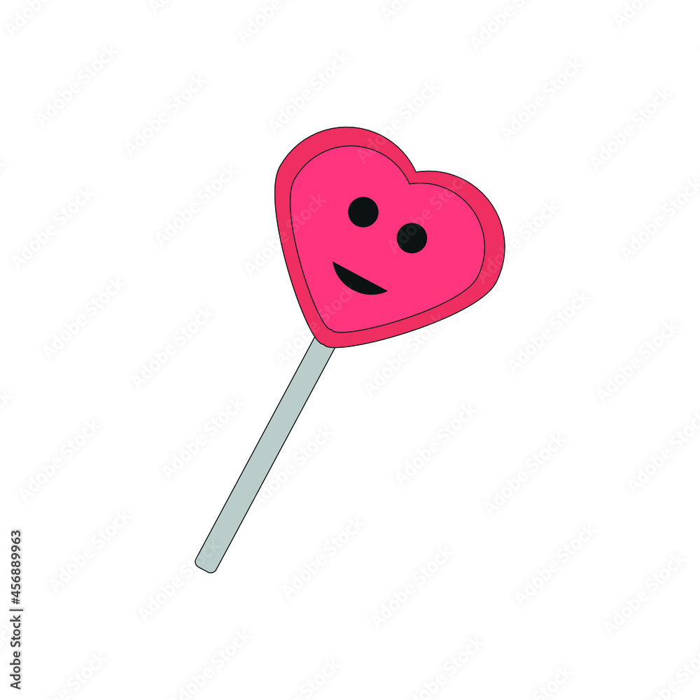 sweet lollipop sketch icon, on white background