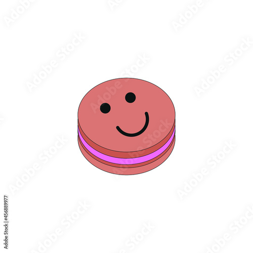 Obraz na płótnie cookie sketch icon, on white background w salonie