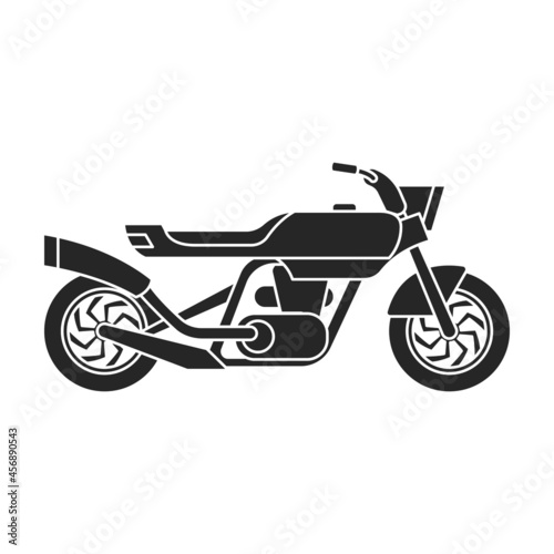 Motorcycle vector icon.Black vector icon isolated on white background motorcycle.