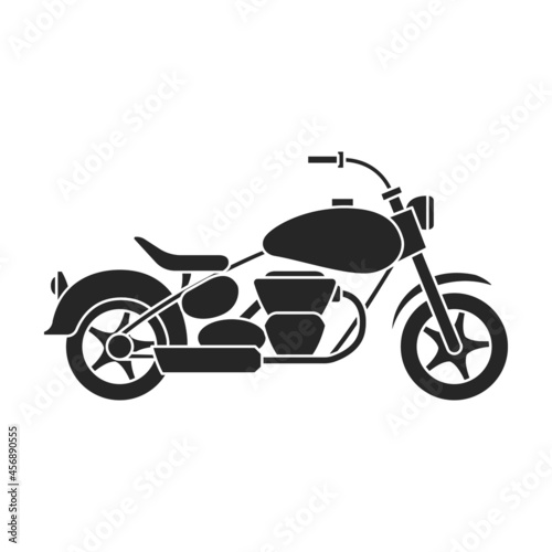 Motorcycle vector icon.Black vector icon isolated on white background motorcycle.