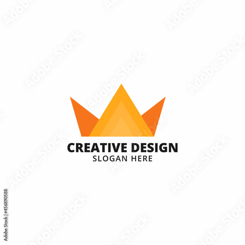 Modern crown logo and colorful. king icons vector template