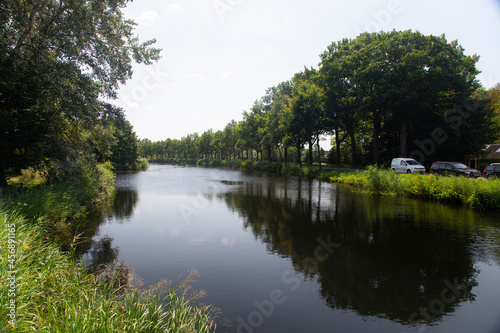 Historic Apeldoorns canal  Gelderland  Netherlands