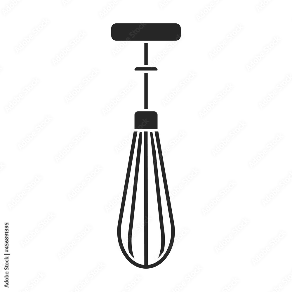 Whisk of mixer vector icon.Black vector icon isolated on white background whisk of mixer.