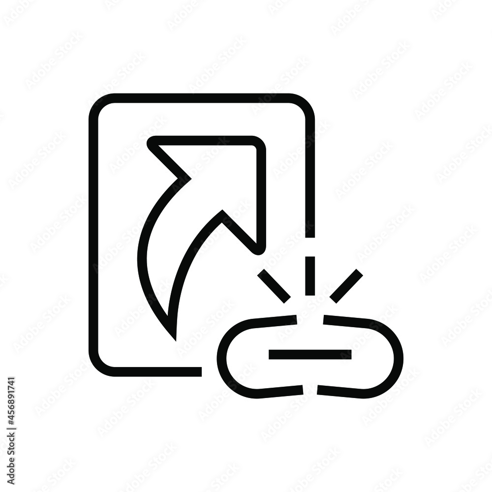 Broken shortcut icon Broken shortcut icon